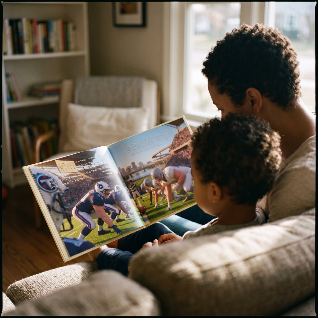 Tennessee Titans Personalised Storybook — Their name on the jersey