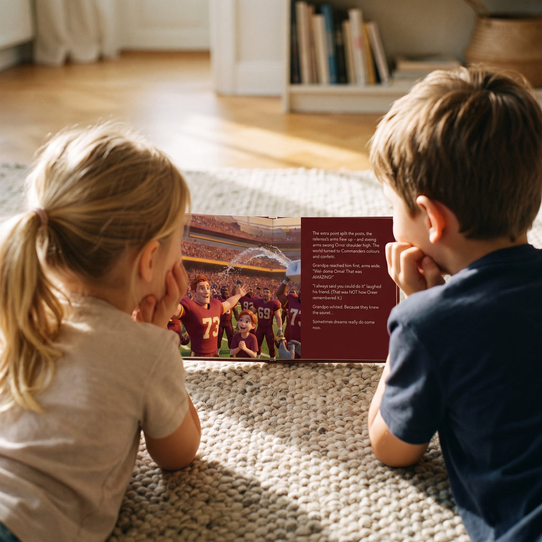 Washington Commanders Personalised Storybook — Their game-winner page