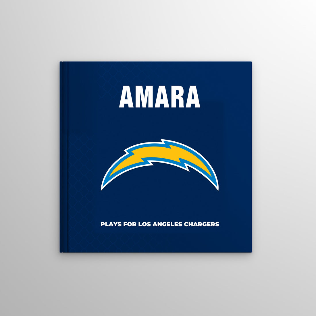Los Angeles Chargers Personalised Storybook — Front cover