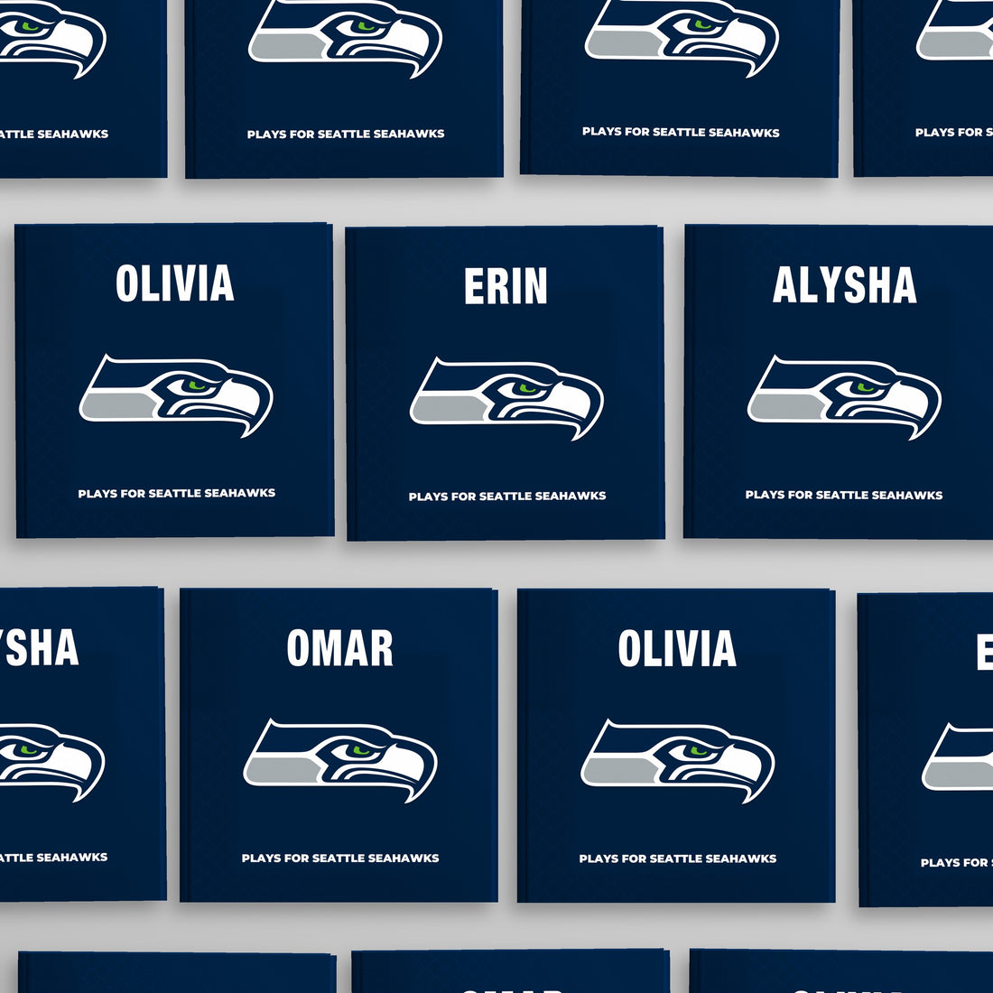Seattle Seahawks Personalised Storybook — Every name belongs