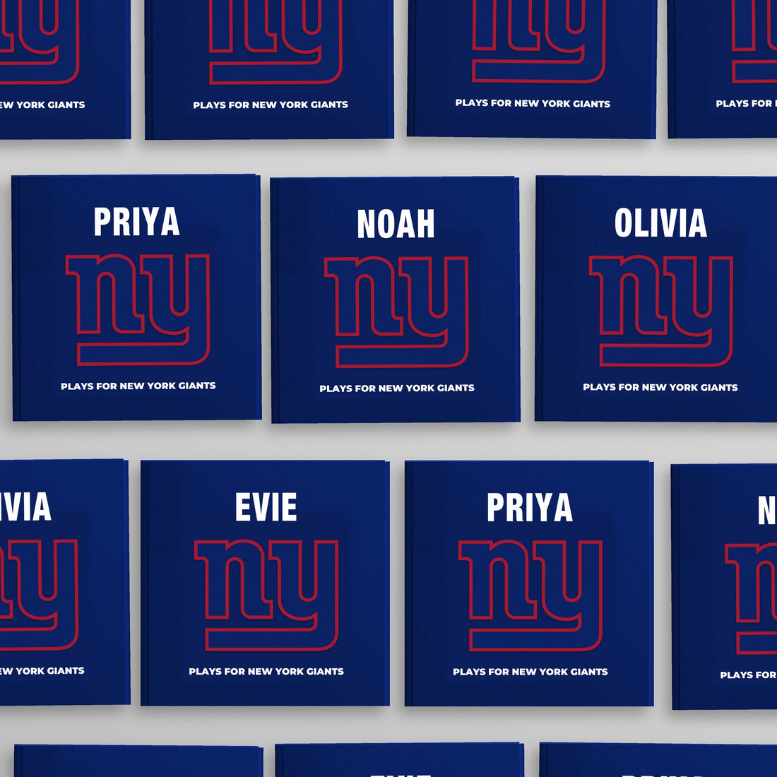 New York Giants Personalised Storybook — Every name belongs