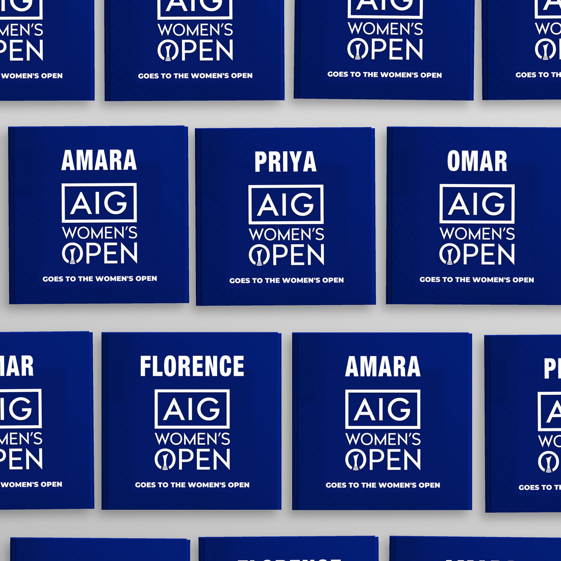 AIG Women's Open Personalised Storybook — Every name belongs