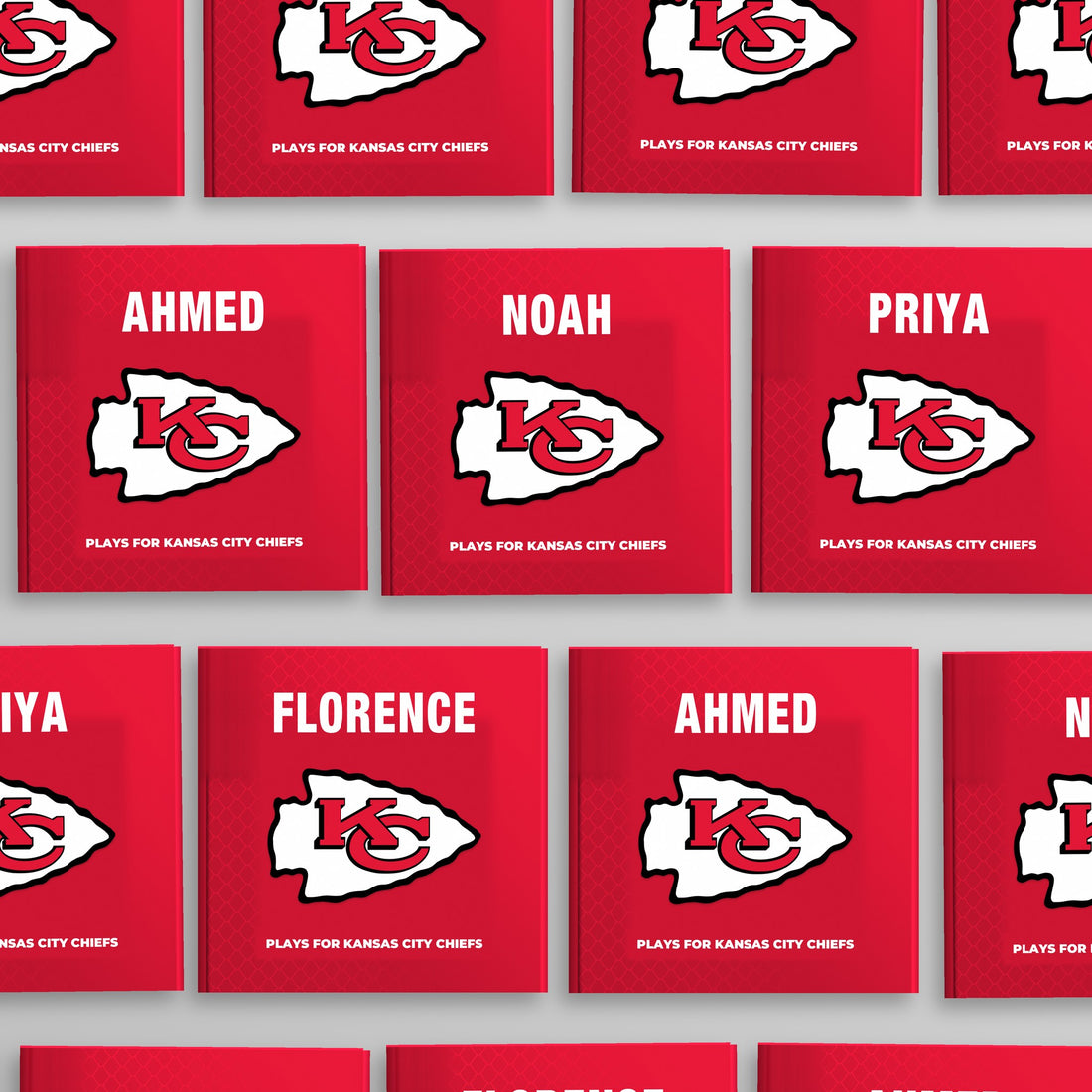Kansas City Chiefs Personalised Storybook — Every name belongs