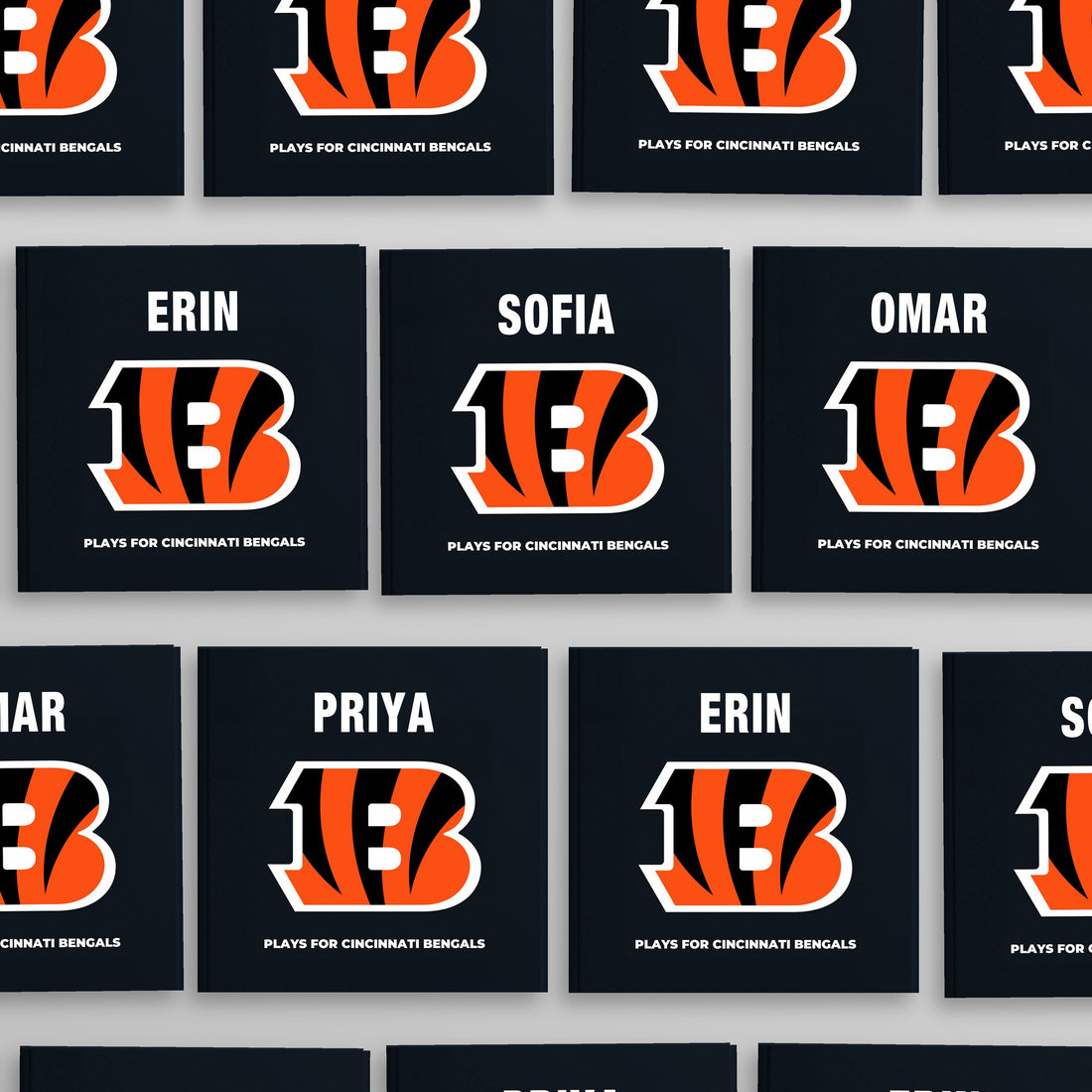 Cincinnati Bengals Personalised Storybook — Every name belongs