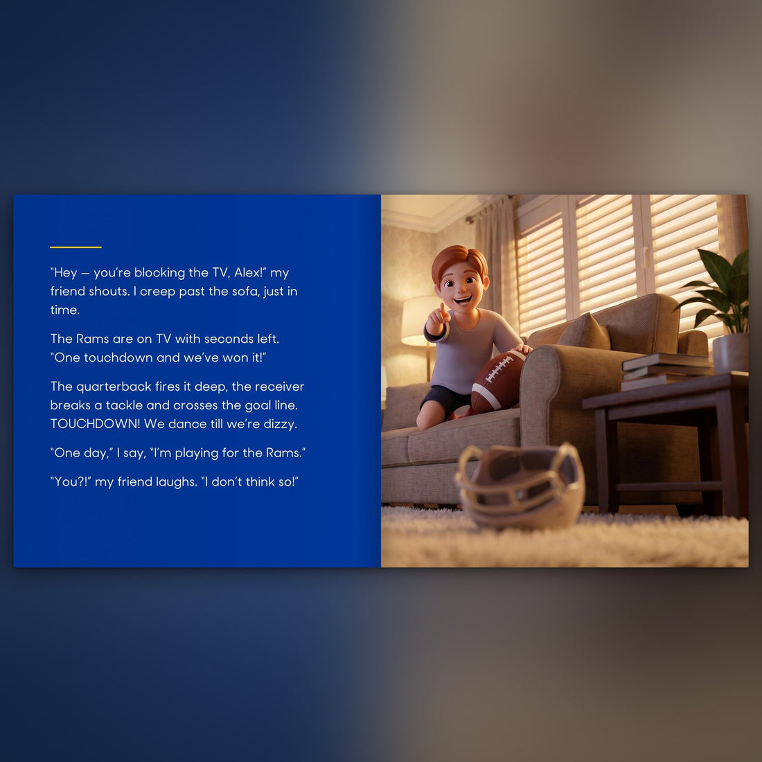 Los Angeles Rams Personalised Storybook — Where the dream begins