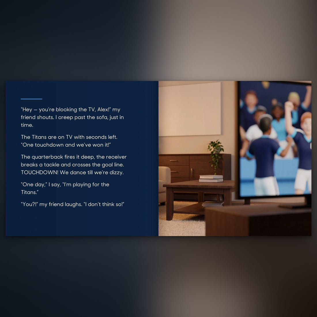 Tennessee Titans Personalised Storybook — Where the dream begins