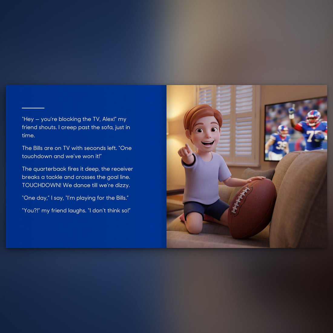 Buffalo Bills Personalised Storybook — Where the dream begins