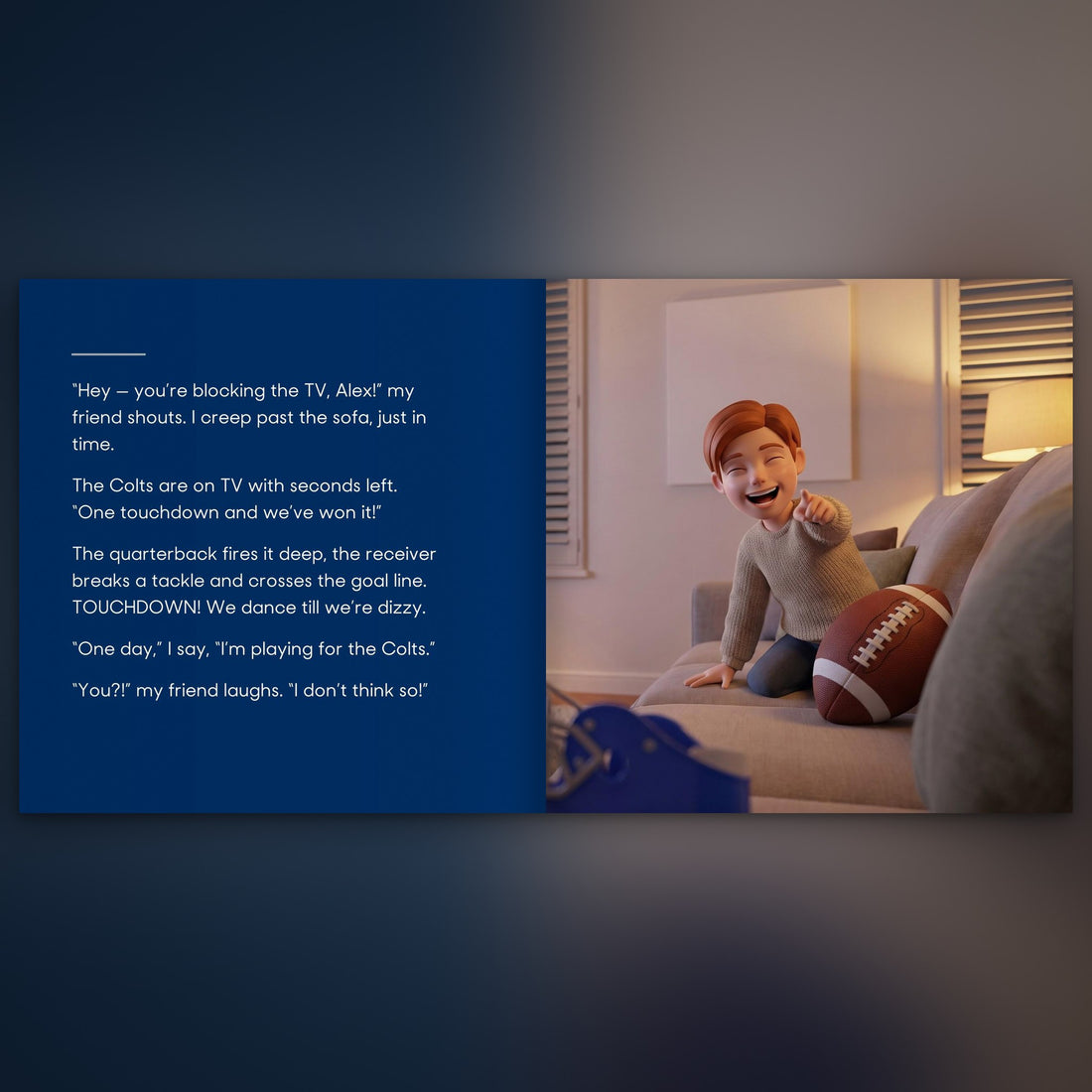 Indianapolis Colts Personalised Storybook — Where the dream begins