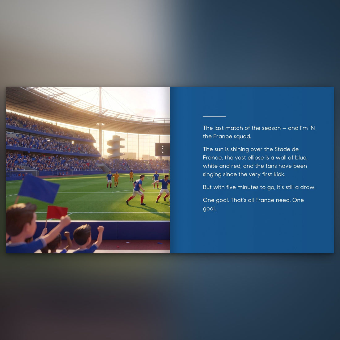France Personalised Storybook — Their name on the shirt
