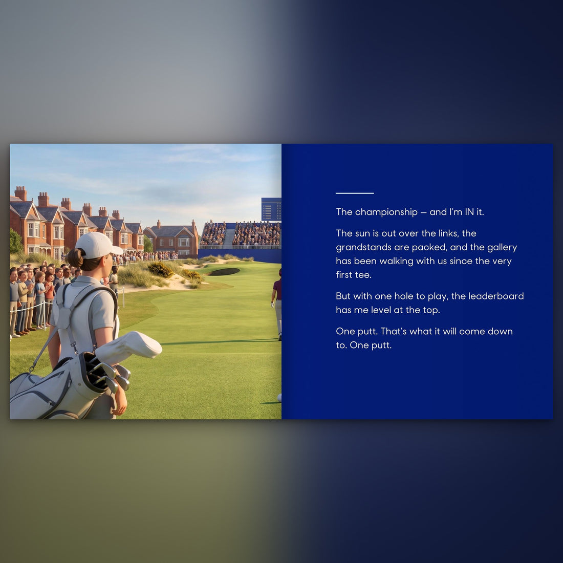 AIG Women's Open Personalised Storybook — Their name on the bag tag