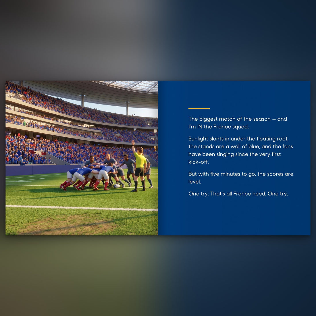 France Rugby Personalised Storybook — Their name on the shirt