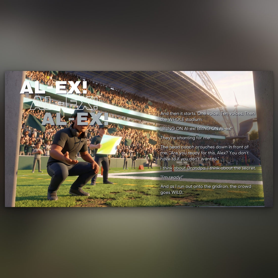 Philadelphia Eagles Personalised Storybook — The crowd chants their name