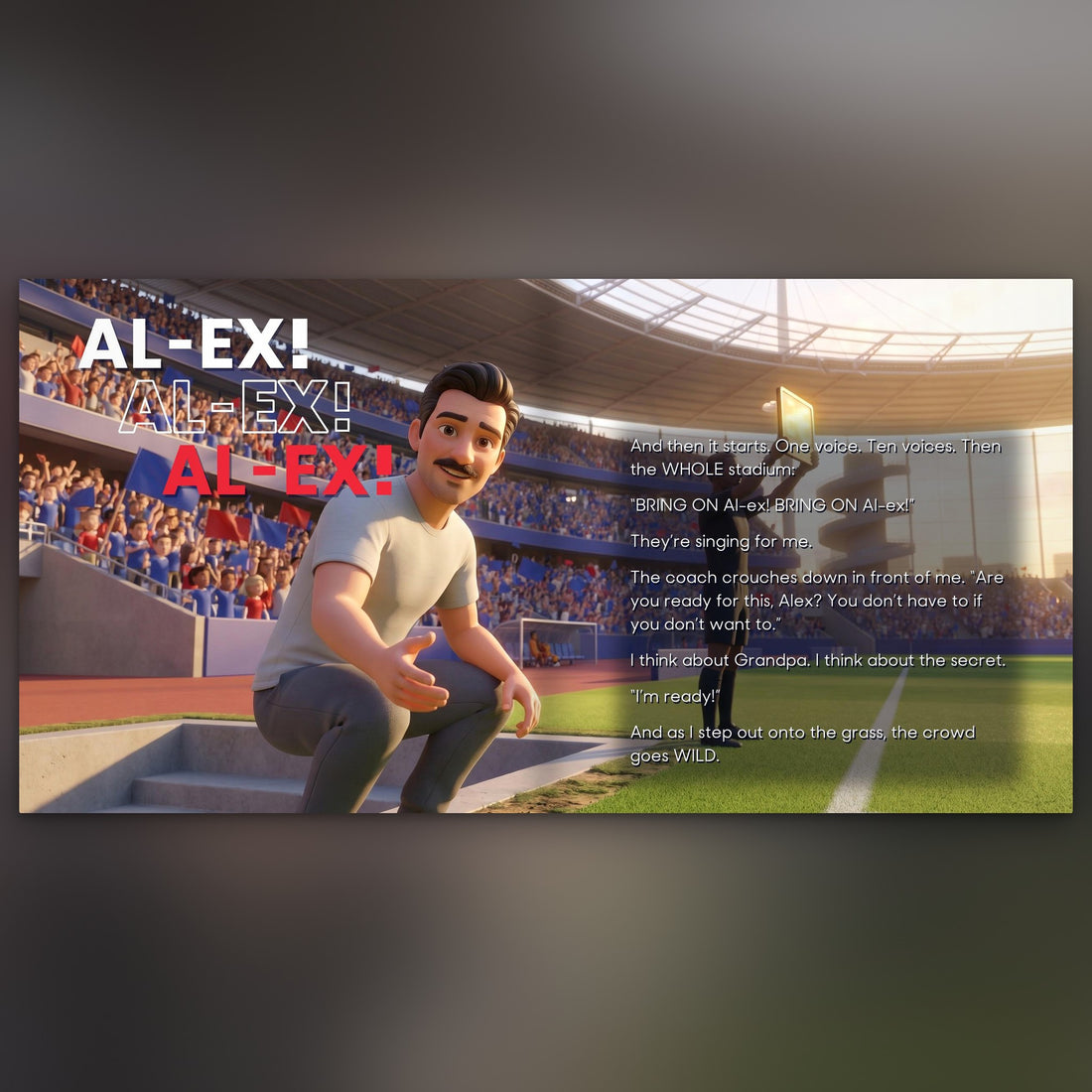 France Personalised Storybook — The crowd chants their name