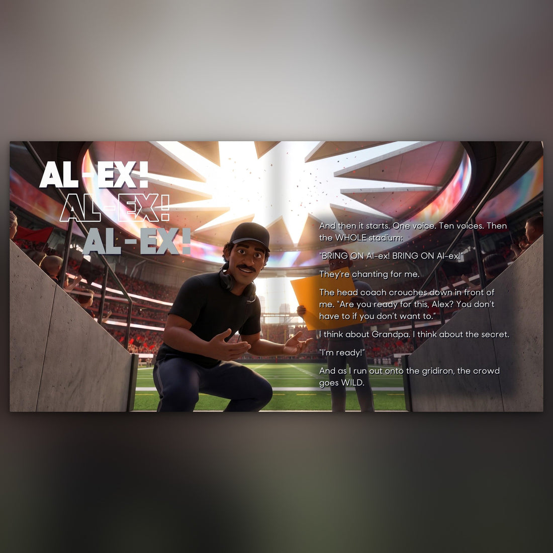 Atlanta Falcons Personalised Storybook — The crowd chants their name