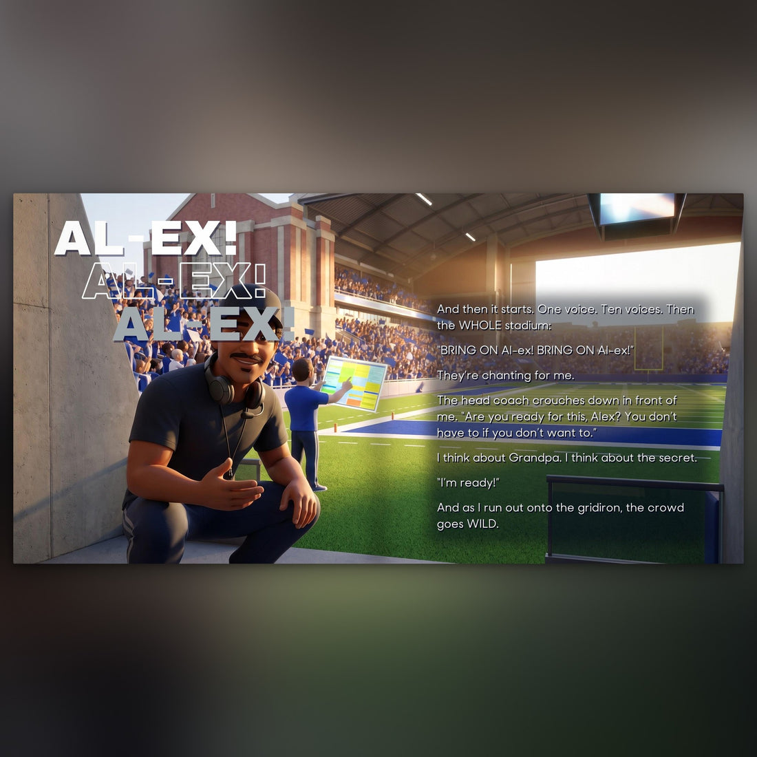Indianapolis Colts Personalised Storybook — The crowd chants their name