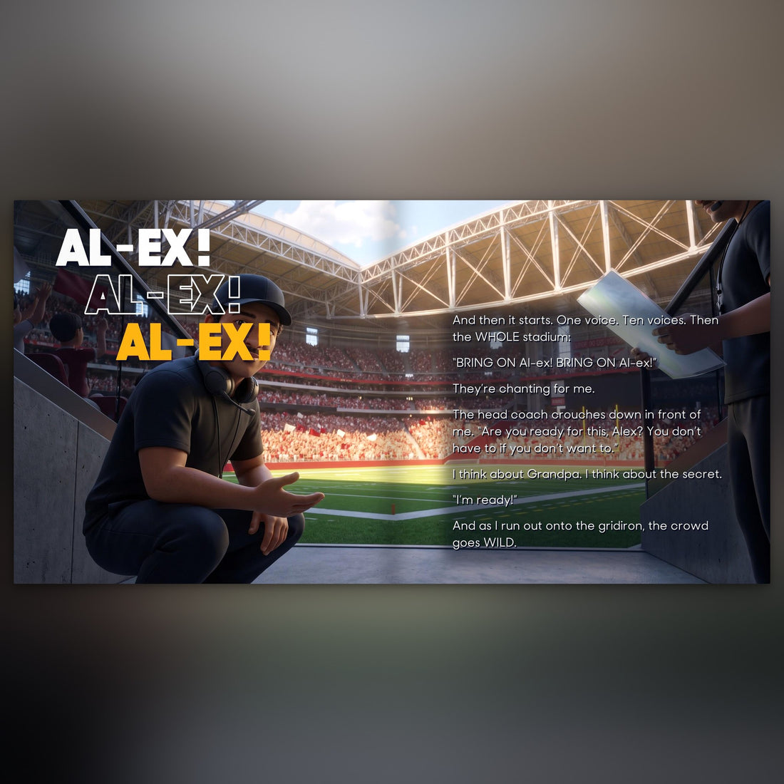 Arizona Cardinals Personalised Storybook — The crowd chants their name