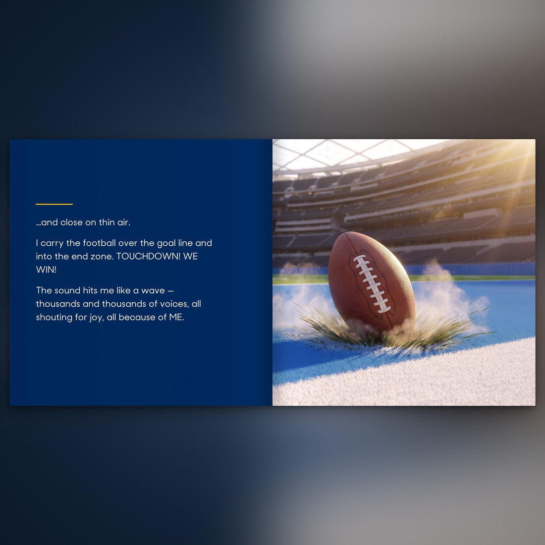 Los Angeles Chargers Personalised Storybook — The winning touchdown