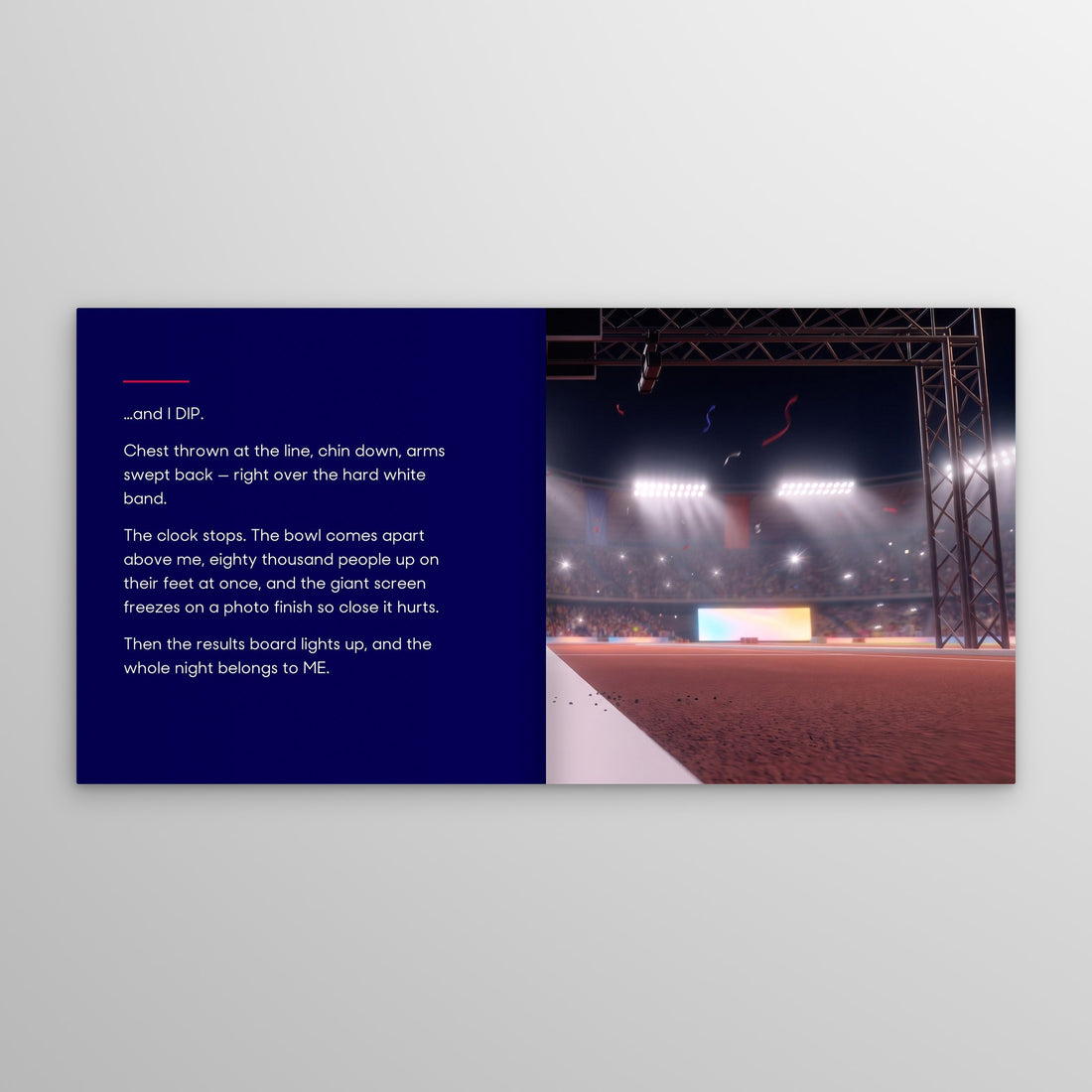 Team GB personalised storybook — the photo-finish win [04-spread-p19]
