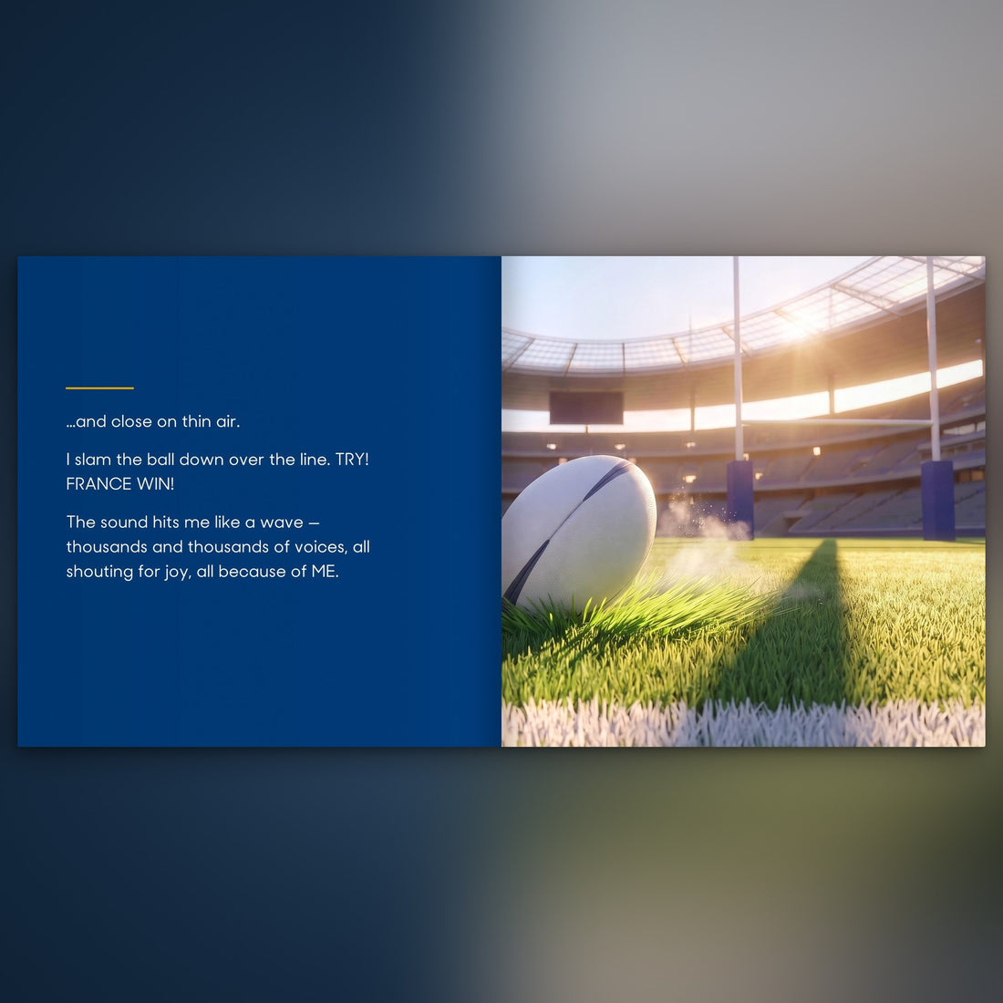 France Rugby Personalised Storybook — The winning try