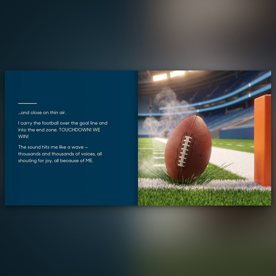 Detroit Lions Personalised Storybook — The winning touchdown