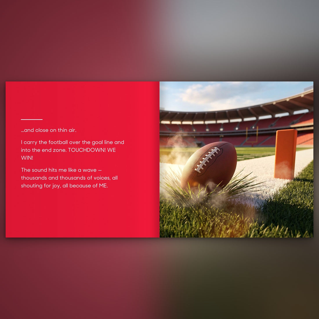 Kansas City Chiefs Personalised Storybook — The winning touchdown
