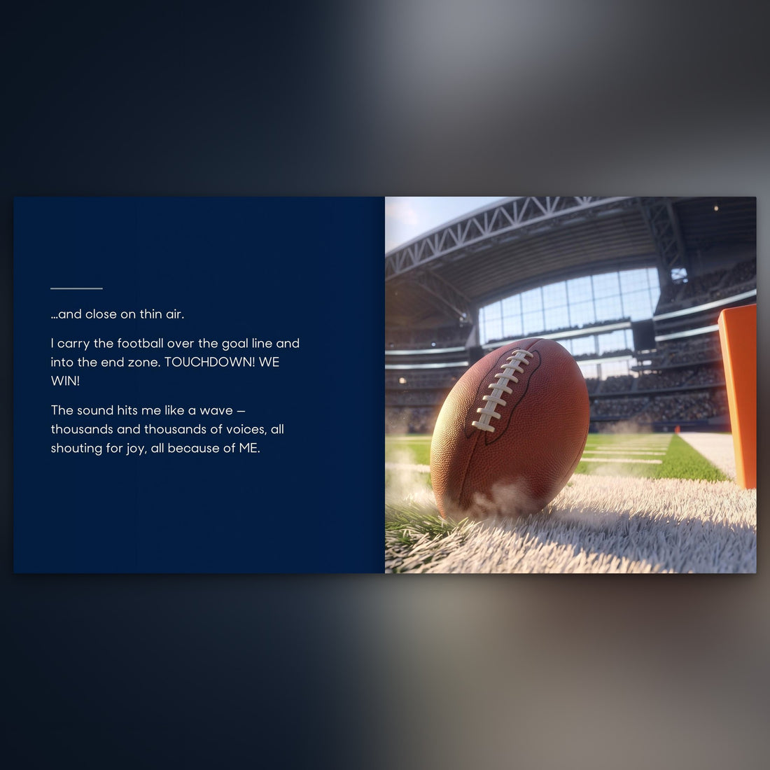 Dallas Cowboys Personalised Storybook — The winning touchdown