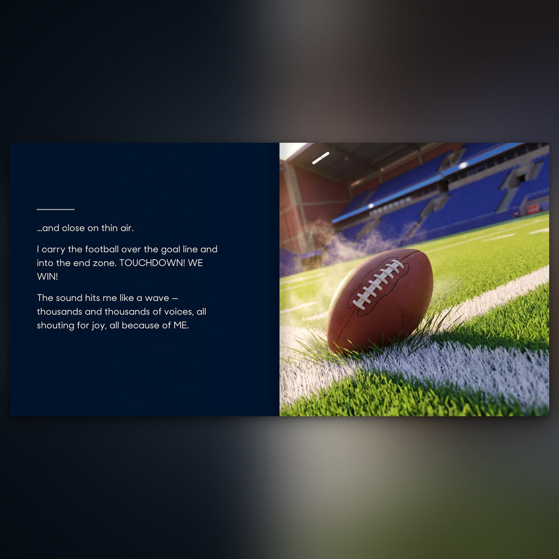 Indianapolis Colts Personalised Storybook — The winning touchdown