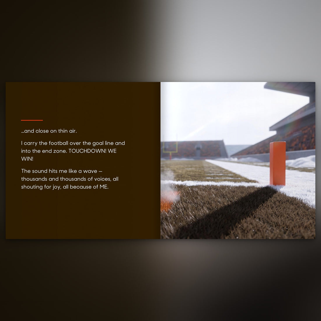 Cleveland Browns Personalised Storybook — The winning touchdown