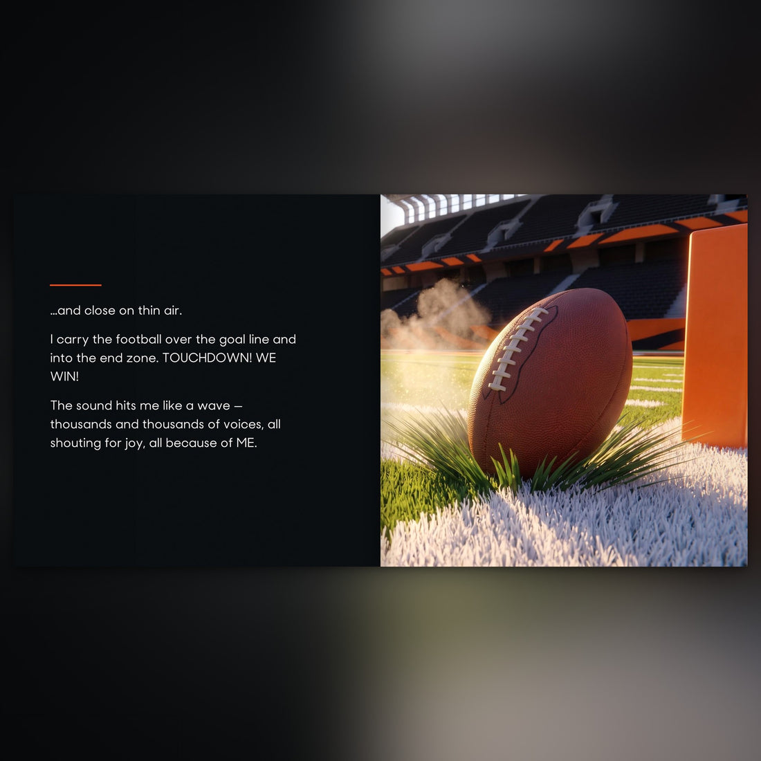 Cincinnati Bengals Personalised Storybook — The winning touchdown