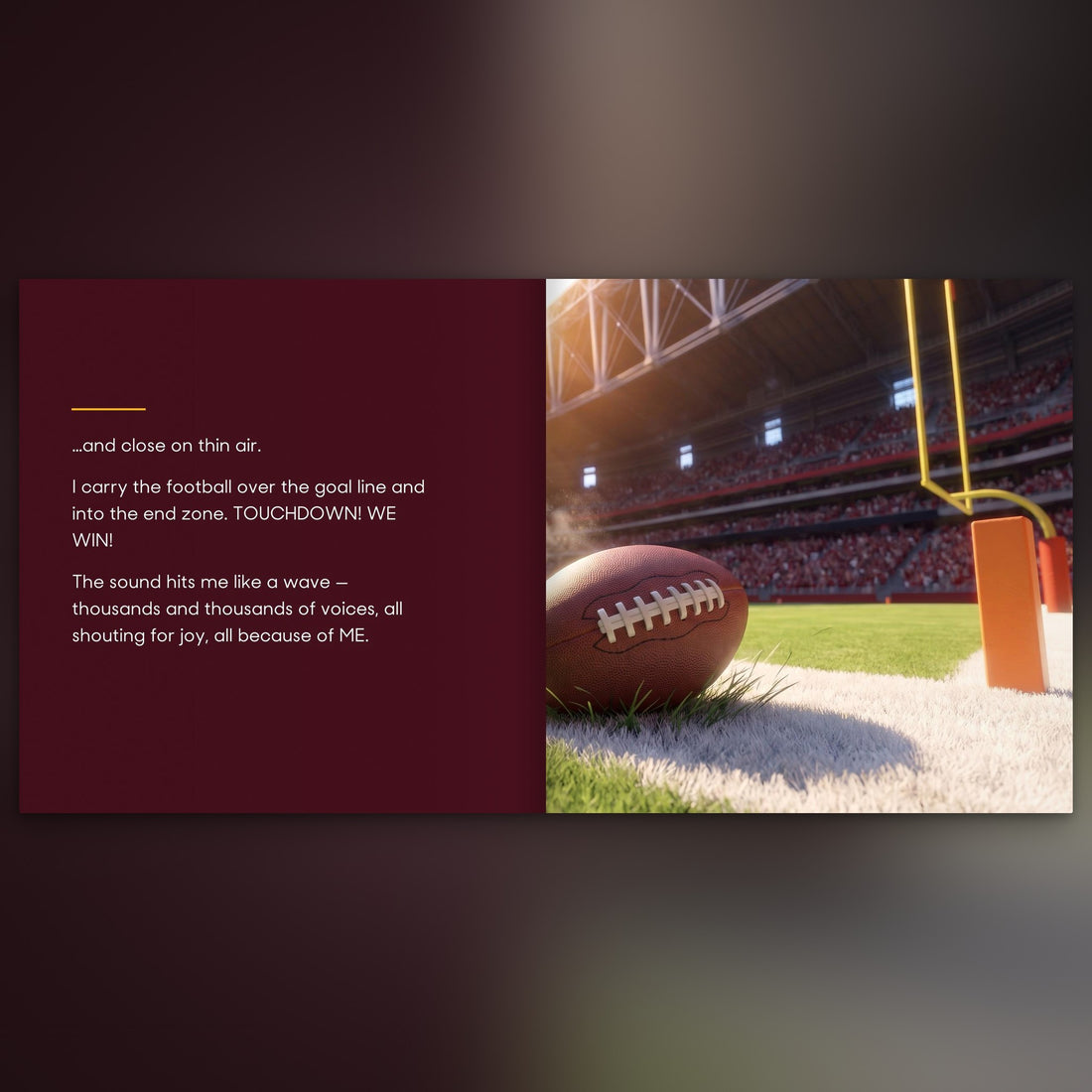 Arizona Cardinals Personalised Storybook — The winning touchdown