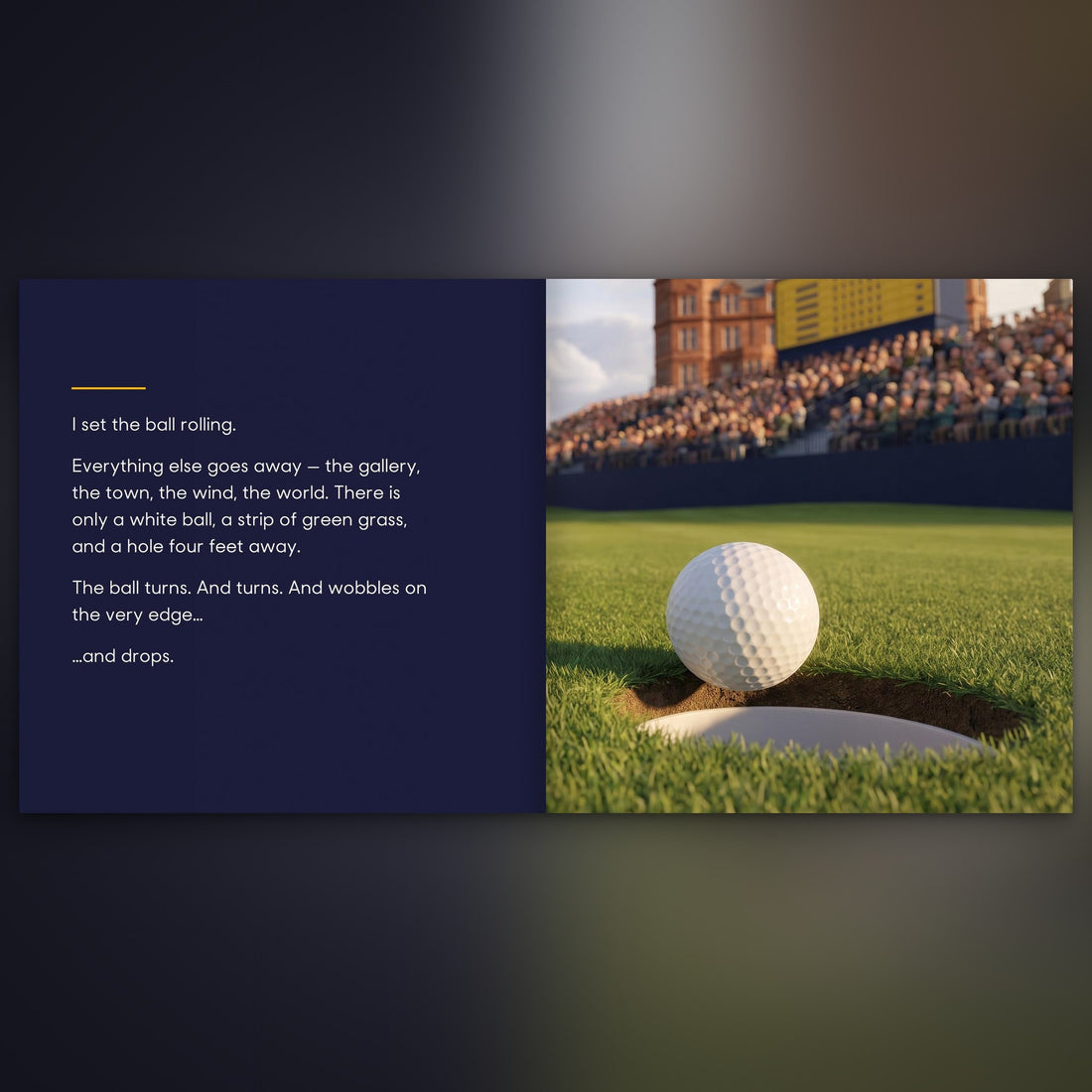 The Open Personalised Storybook — The putt that drops