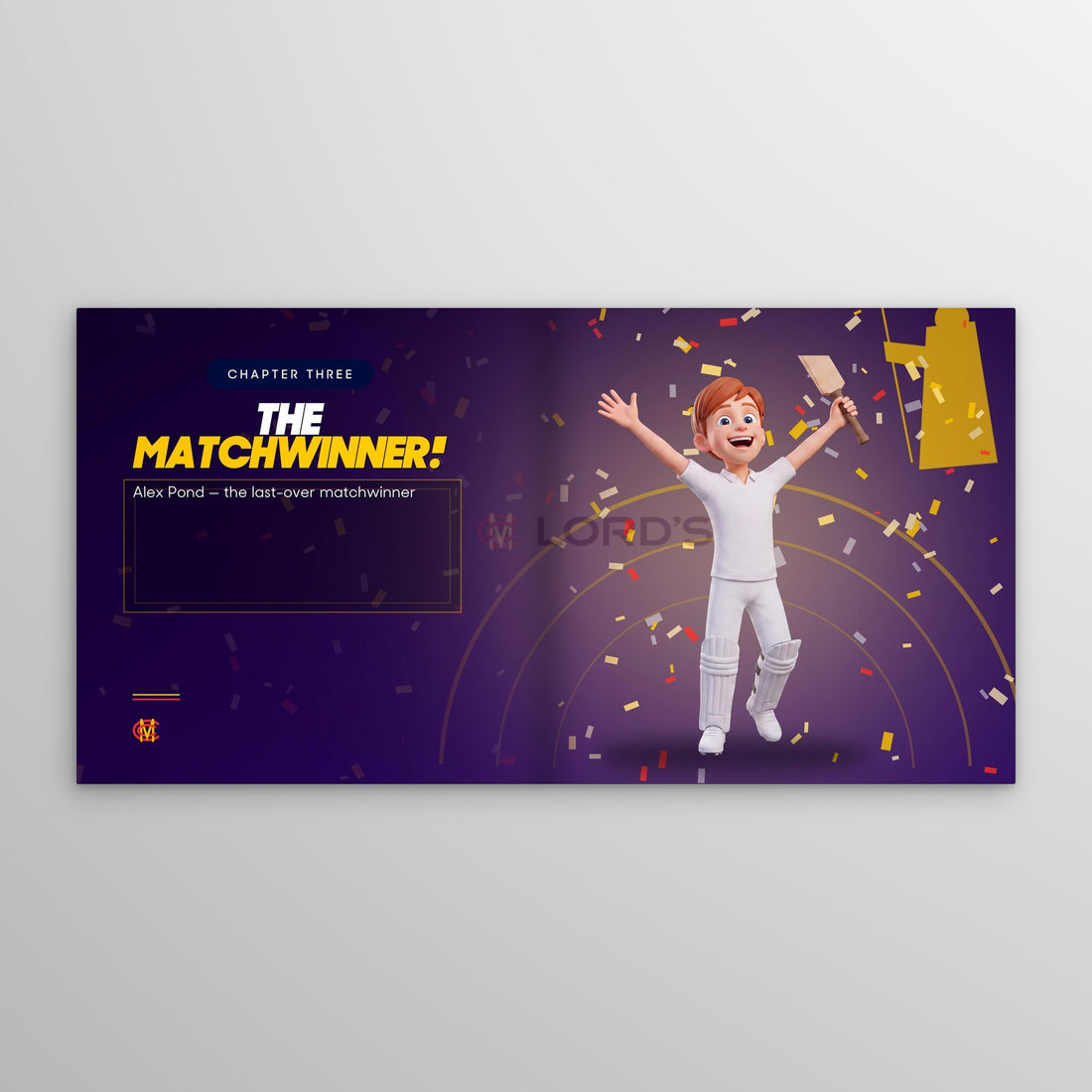 Lord's personalised storybook — their matchwinner page [04-spread-p21]