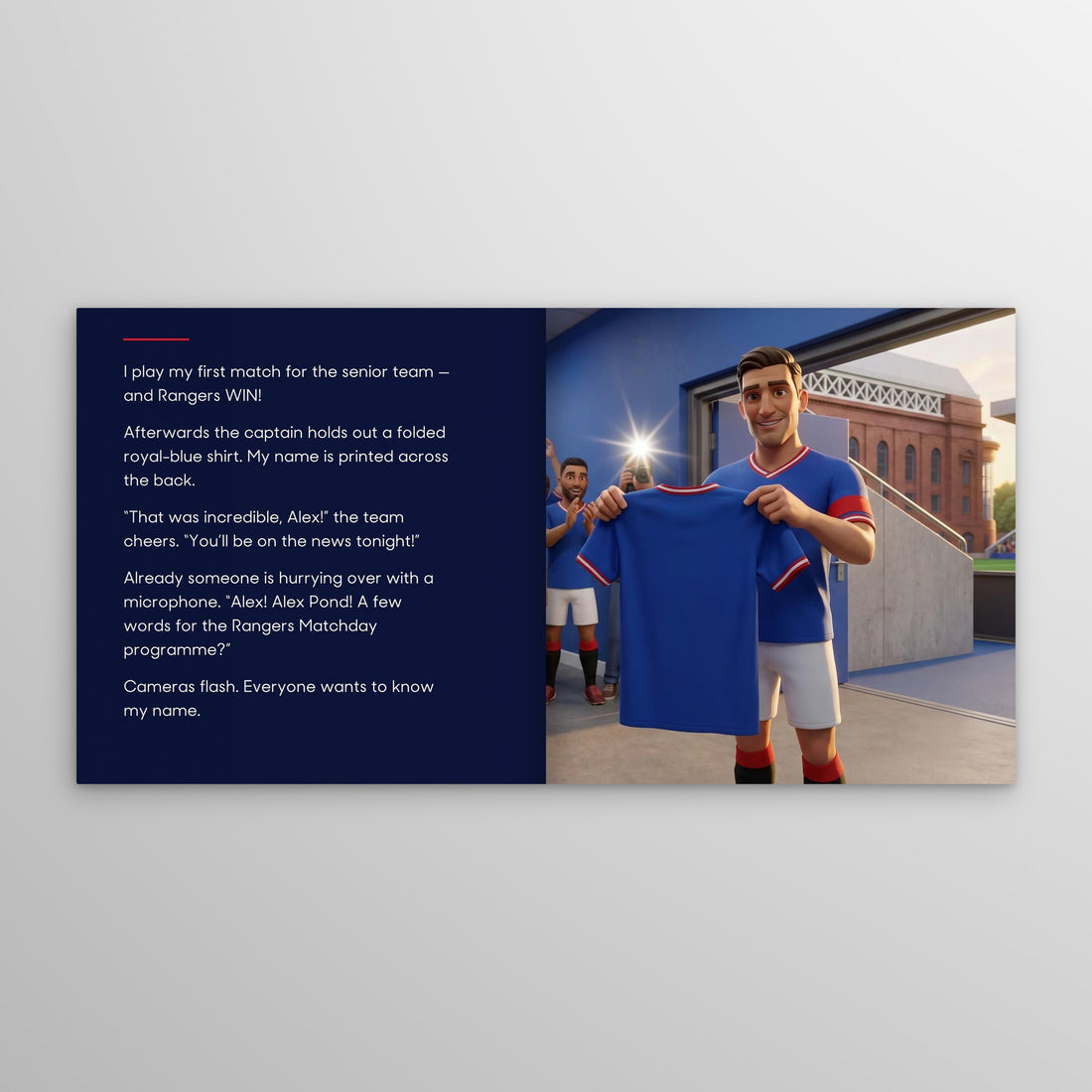 Rangers personalised storybook — their name on the shirt [05-spread-b]