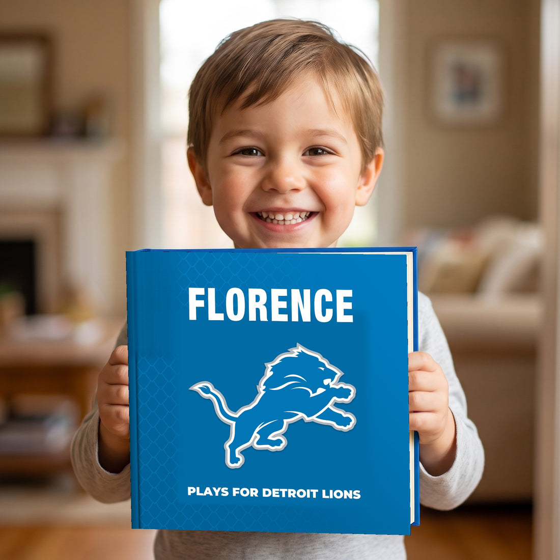 Detroit Lions Personalised Storybook — Loved at home