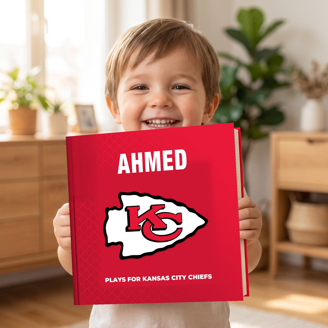 Kansas City Chiefs Personalised Storybook — Loved at home