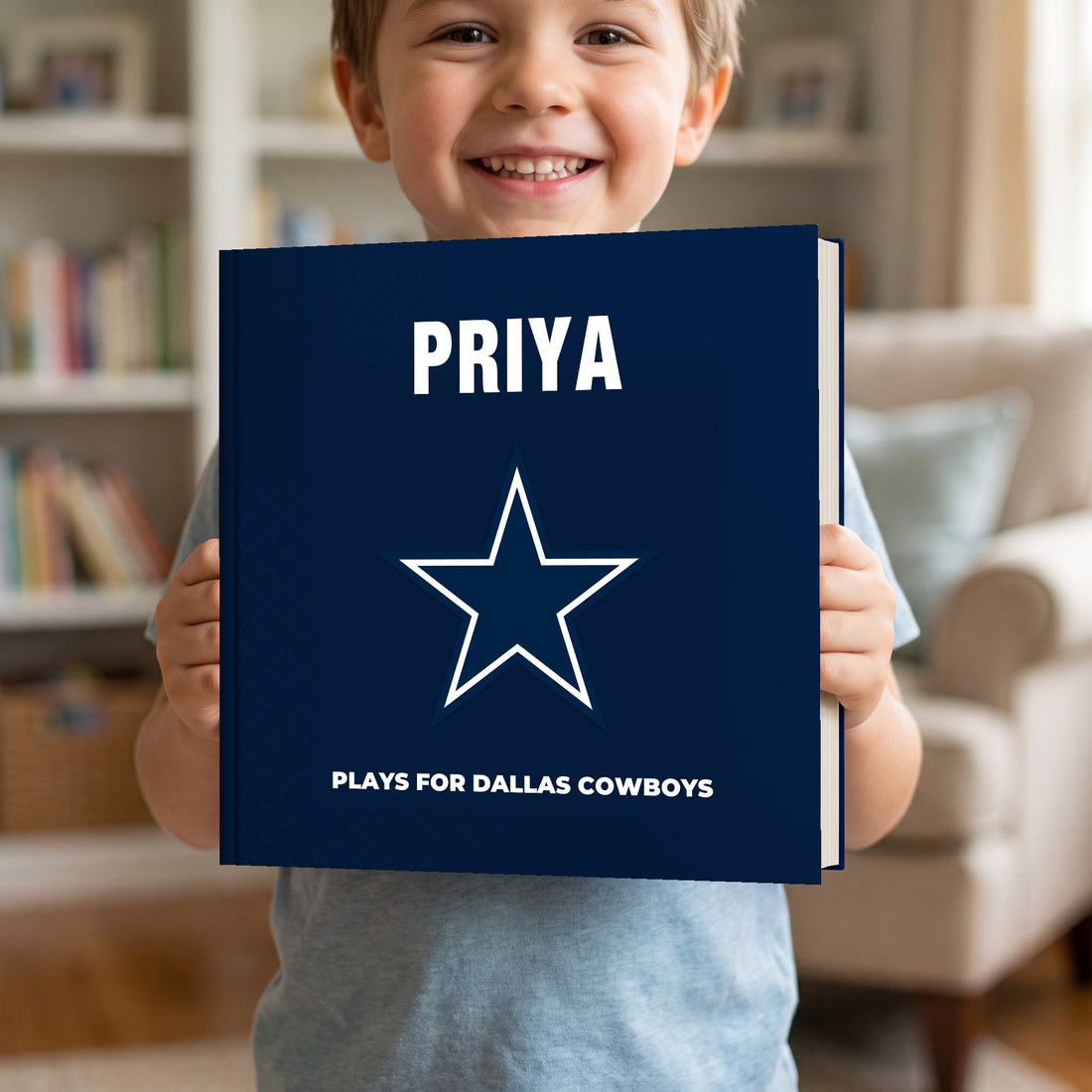 Dallas Cowboys Personalised Storybook — Loved at home
