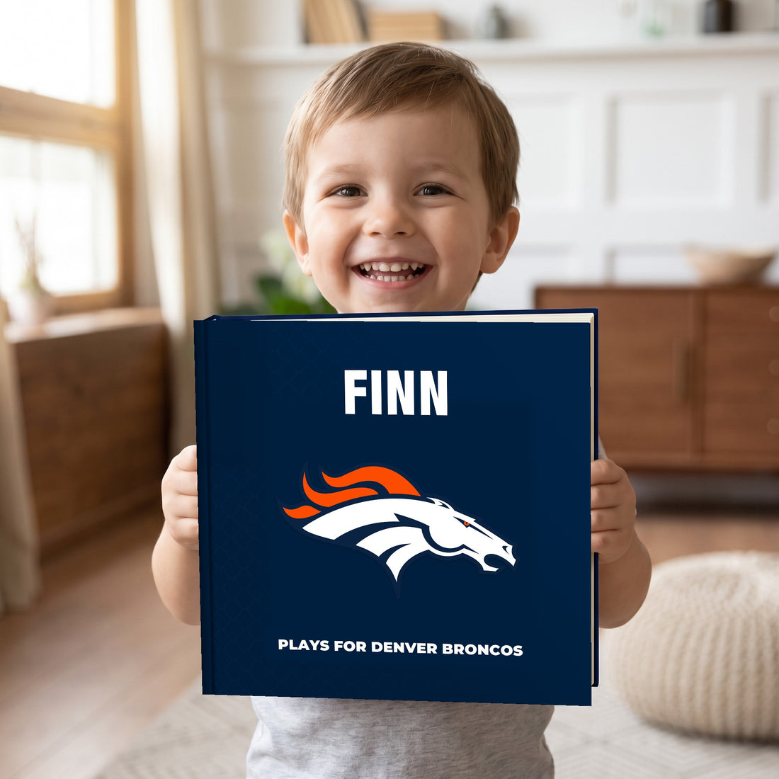 Denver Broncos Personalised Storybook — Loved at home