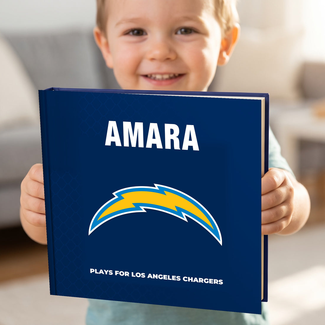 Los Angeles Chargers Personalised Storybook — Loved at home