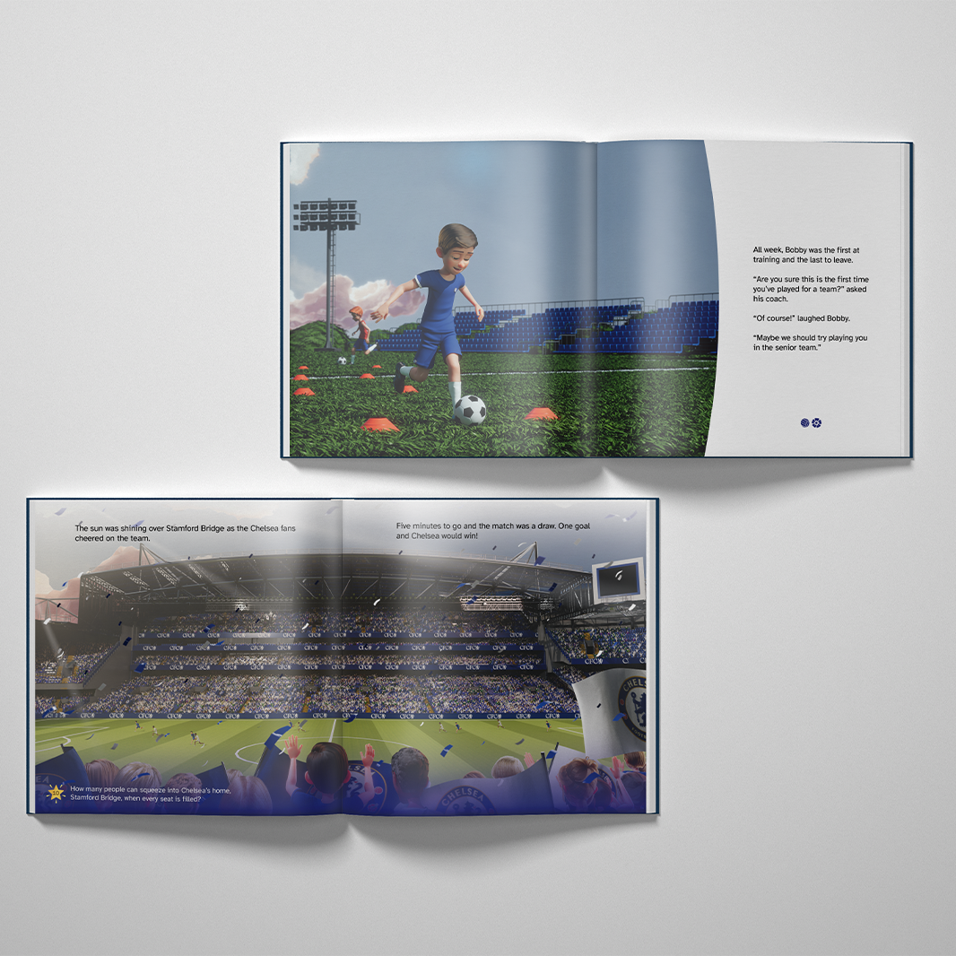 The Only Officially Licensed Chelsea FC Personalised Children’s Book