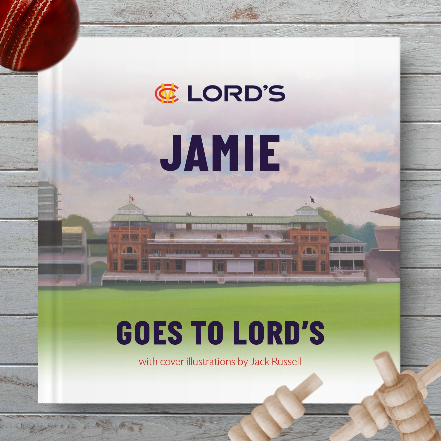 Personalised Official Lords Cricket Book