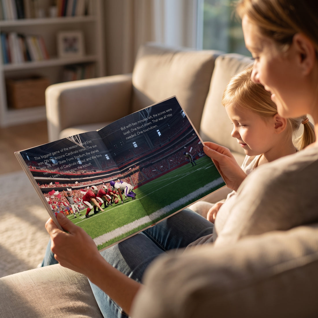 Arizona Cardinals Personalised Storybook — Their name on the jersey
