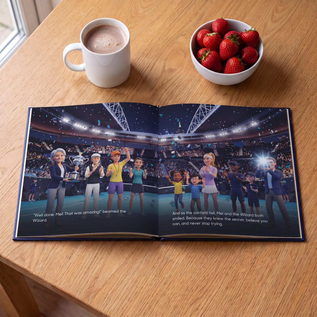 Australian Open Personalised Storybook — The trophy party