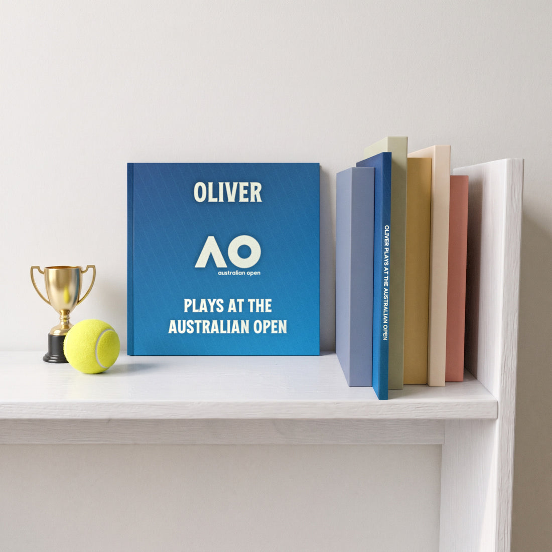 Australian Open Personalised Storybook — On the shelf