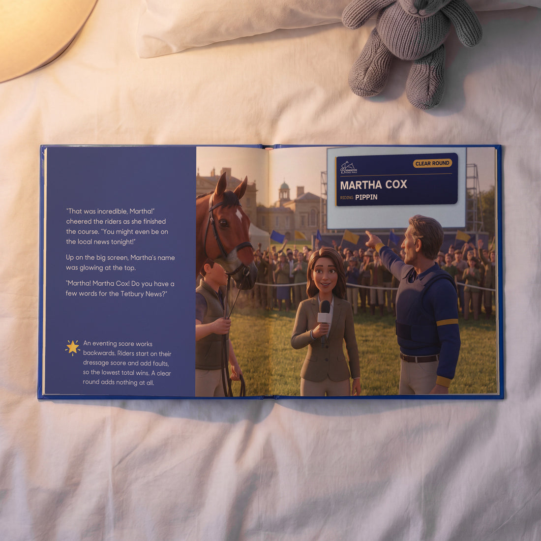 Badminton Horse Trials Personalised Storybook — Their name on the big screen