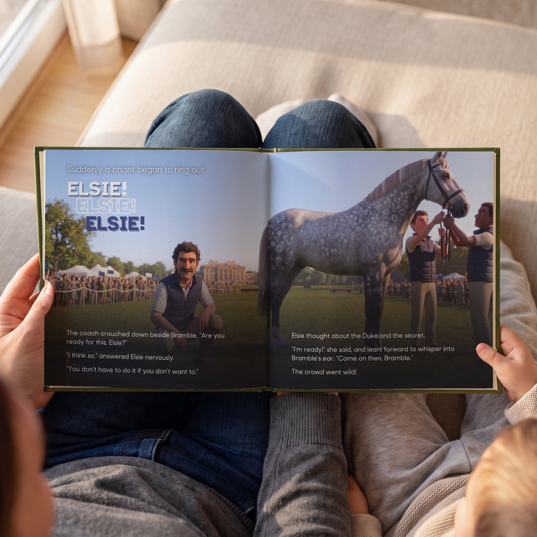 Badminton Horse Trials Personalised Storybook — The crowd chants their name