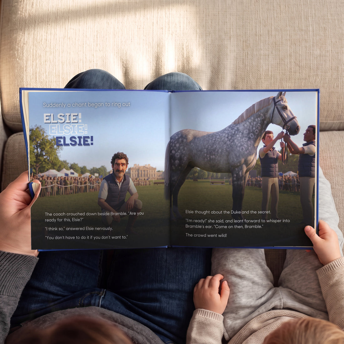 Badminton Horse Trials Personalised Storybook — The crowd chants their name