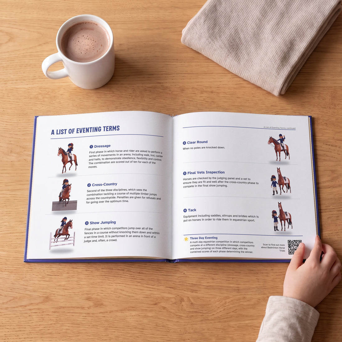 Badminton Horse Trials Personalised Storybook — Their rider in every pose