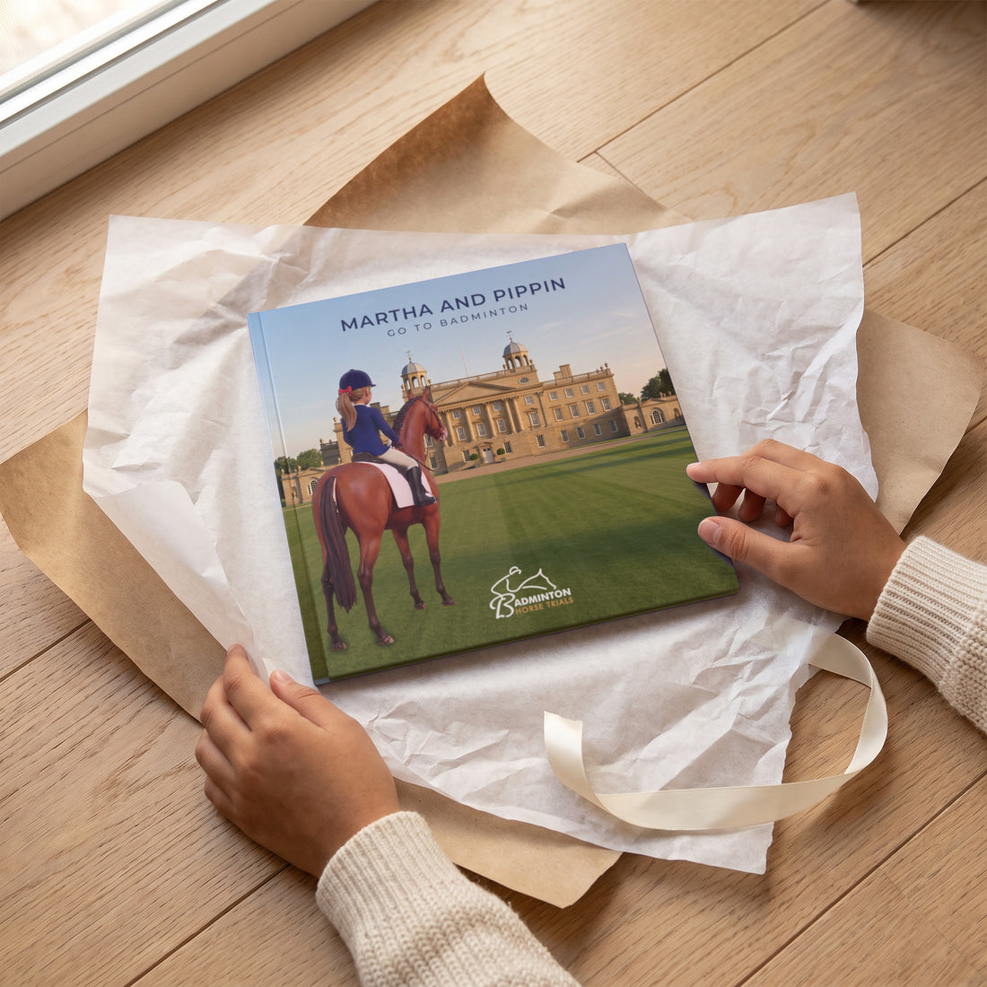 Badminton Horse Trials Personalised Storybook — Gift unwrapping
