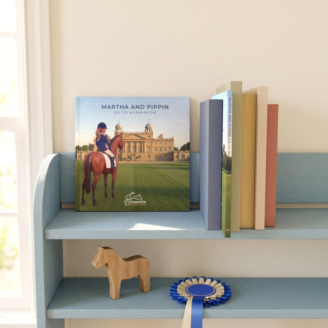 Badminton Horse Trials Personalised Storybook — On the shelf