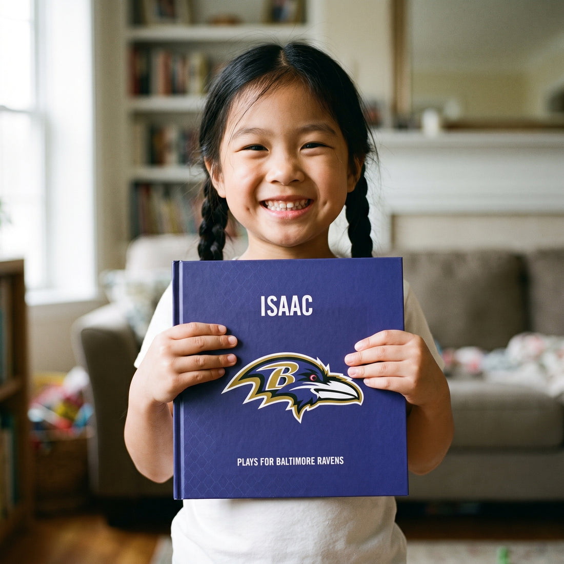 Baltimore Ravens Personalised Storybook — Loved at home